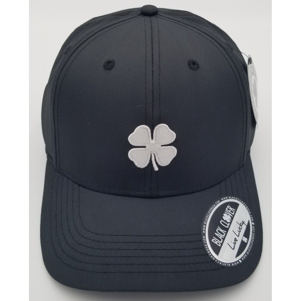 NWT Black Clover Live Lucky Cool Luck 2 White on Black Baseball Cap/Hat Snapback